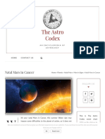 Natal Mars in Cancer - The Astro Codex PDF