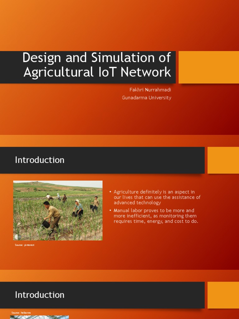 IoT Network Design for Agriculture | PDF | Internet Of Things | Gateway ...