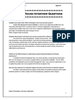 ProjectRoundInterviewQuestion PDF