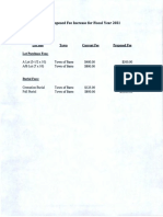 Cemetery Fee Schedule