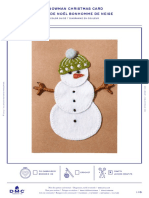 Https WWW - Dmc.com Media DMC Com Patterns PDF PAT1175 Christmas Cards - Snowman Christmas Card
