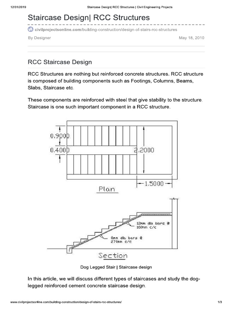 Staircase Design PDF | PDF