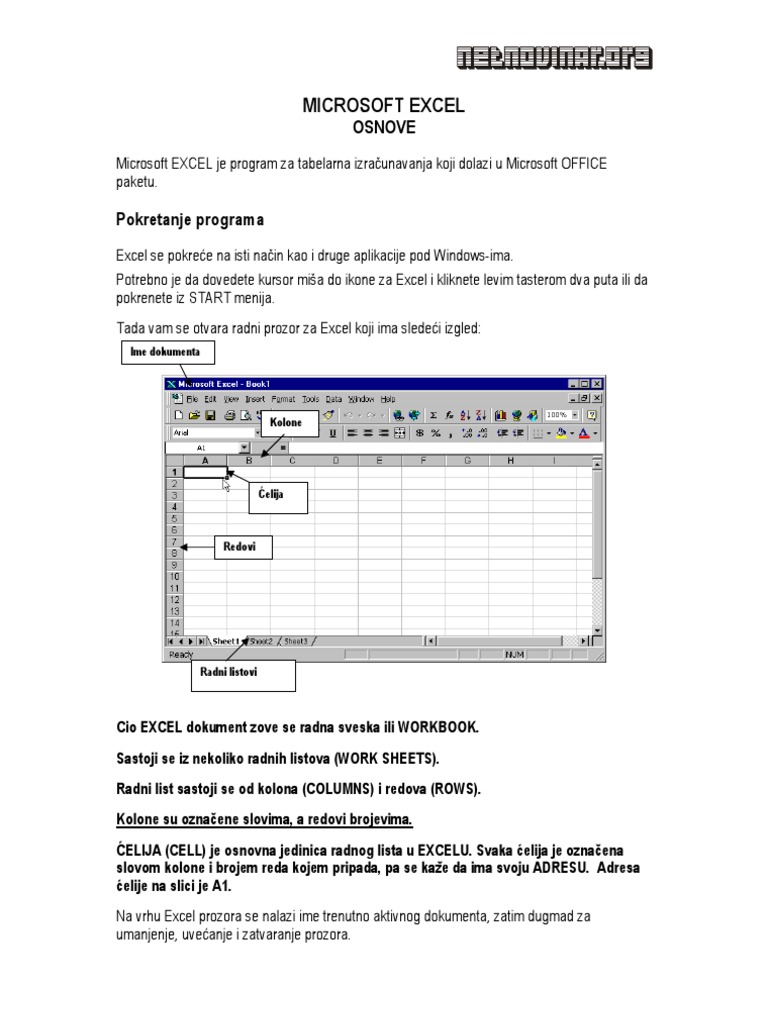 Car Excel Osnove | PDF