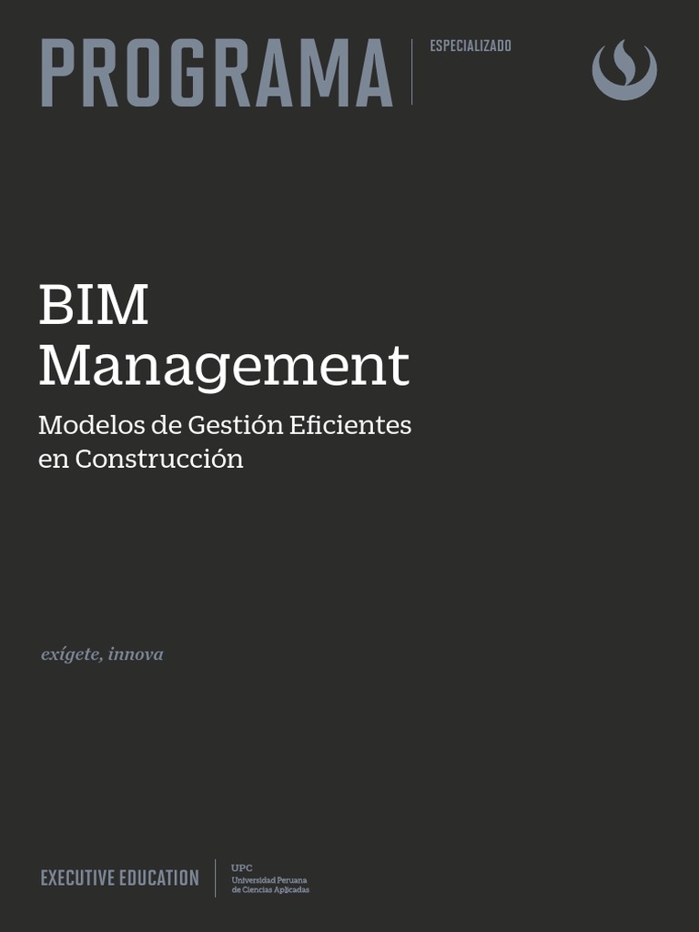 Programa Especializado en BIM Management | PDF | Planificación | Diseño