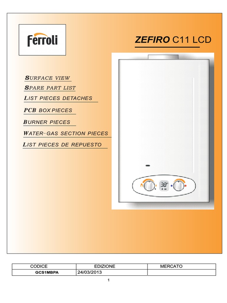 Zefiro C11 Spare Parts Manual | PDF | Nature