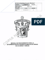 Depiracion de Creatinina en Orina de 24 Hrs PDF