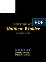 Hearst Demystifying Media Fireside Chat - The Bloomberg Way With Matthew Winkler