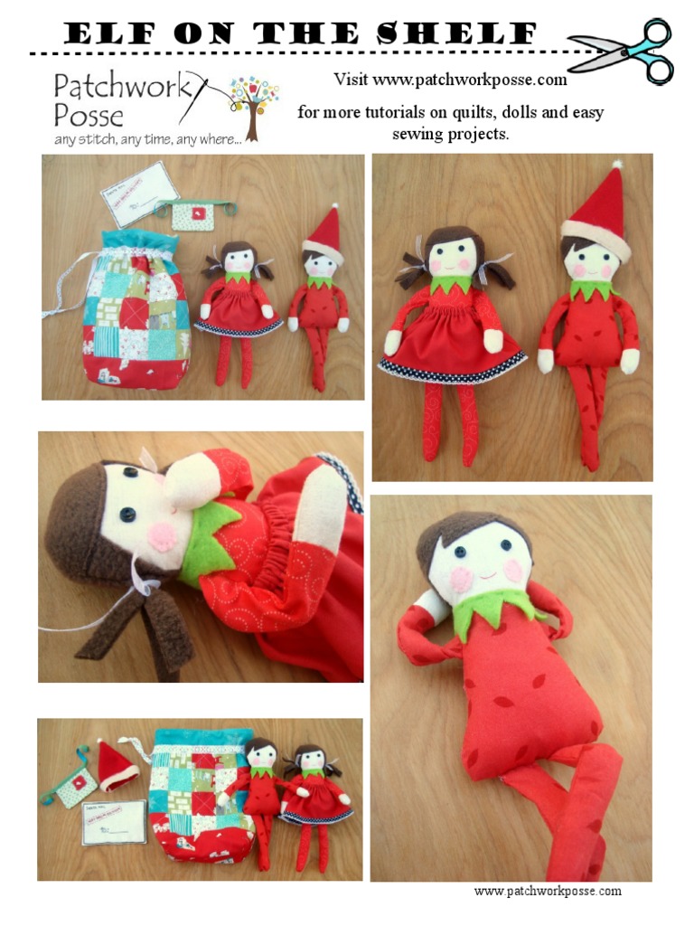 DIY Elf on the Shelf Tutorial | PDF | Patchwork | Sewing