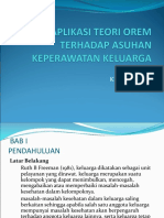 Aplikasi Teori Orem Terhadap Asuhan Keperawatan Keluarga