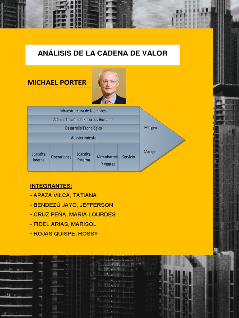 Análisis de la Cadena de Valor de Porter | PDF | Cadena de valor ...