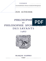 Althusser, Louis - Philosophie Et Philosophie Spontanée Des Savants-François Maspero (1974)