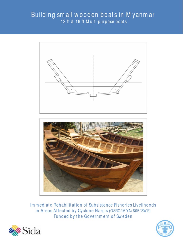 Building Small Wooden Boats in Myanmar PDF | PDF | Lumber | Hull ...