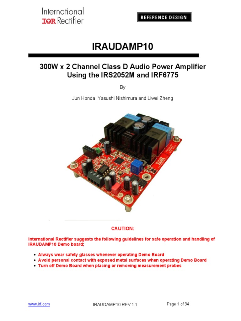 300W X 2 Channel Class D Audio Power Amplifier-1 | PDF | Amplifier ...