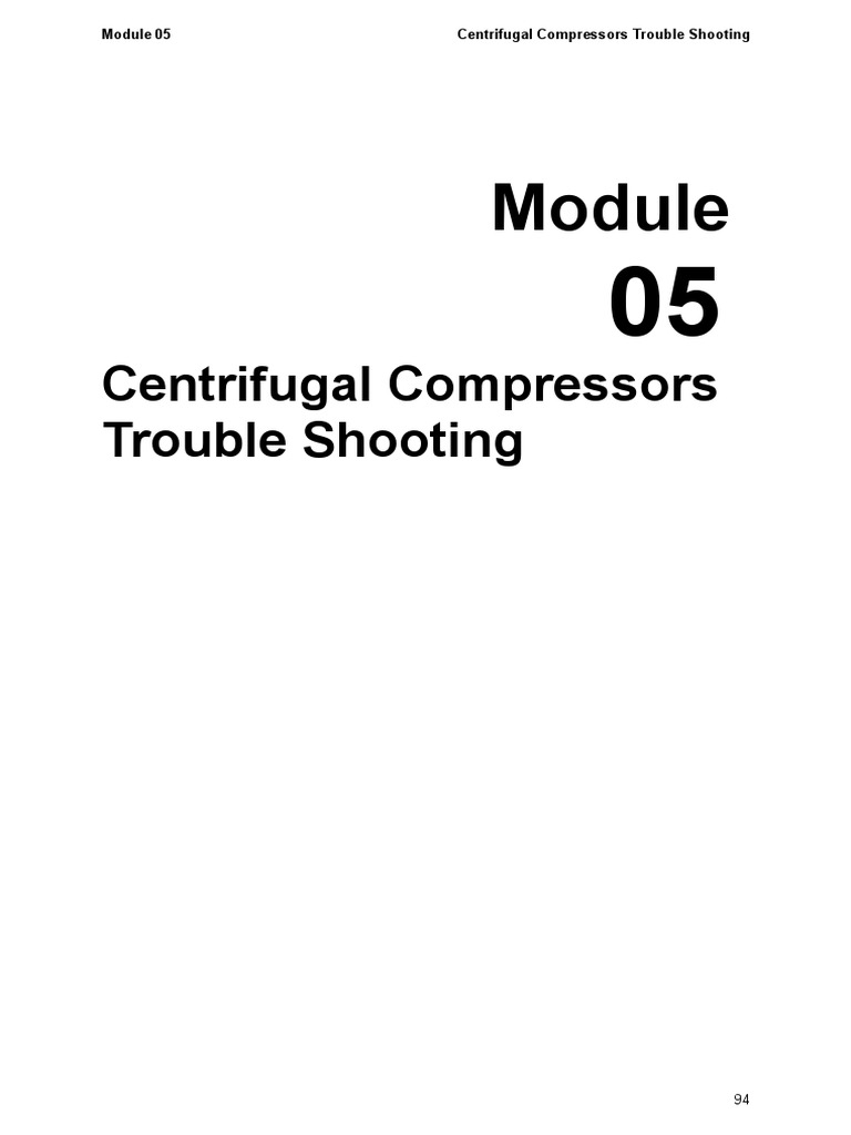 Centrifugal Compressor Troubleshooting Guide | PDF | Pump | Flow ...