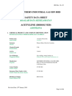 Acethylene Dissolved SDS PDF
