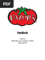 Fazoli's Handbook 08 - 2016 PDF