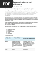 Difference Between Qualitative and Quantitave