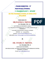  PHARMACOLOGY I - PRACTICAL JOURNAL - B. PHARM SEM IV