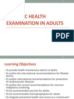 Periodic Health Examination in Adults
