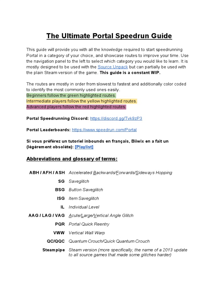 Ultimate Portal Speedrun Setup Guide | PDF | Command Line Interface ...