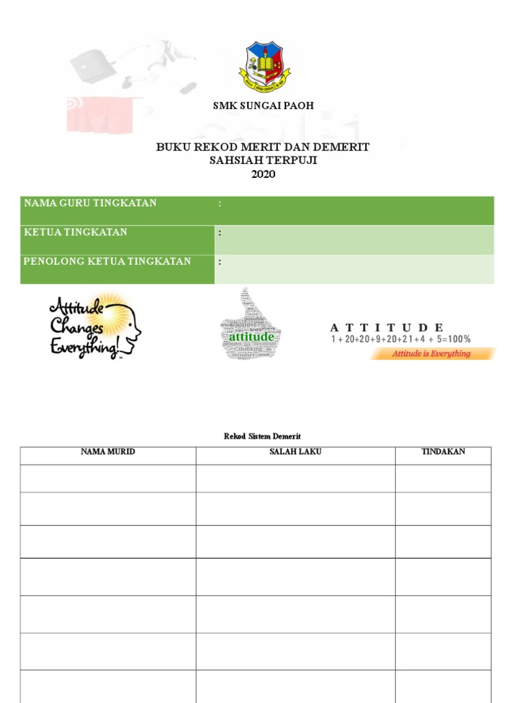 Buku Merit Dan Demerit | PDF