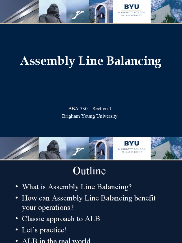 Assembly Line Balancing PDF Systems Science Systems Engineering