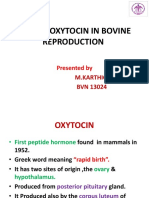 Role of Oxytocin in Bovine Reproduction