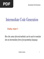 Intermediate Code Generation