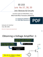EE215 Lecture 37, 38, 39  Applying MOSFET in amplifier design.pptx