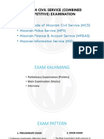 Mizoram Civil Service (Combined Competitive) Examination
