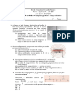 ficha de trabalho - campo magnético e campo eléctrico