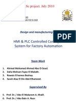 B.SC Project, July 2010: HMI & PLC Controlled Conveyor System For Factory Automation