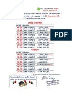 Horarios de Buses Actualizado 2020