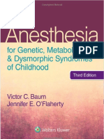 2015 Anesthesia For Genetic, Metabolic, & Dysmorphic Syndromes of Childhood PDF