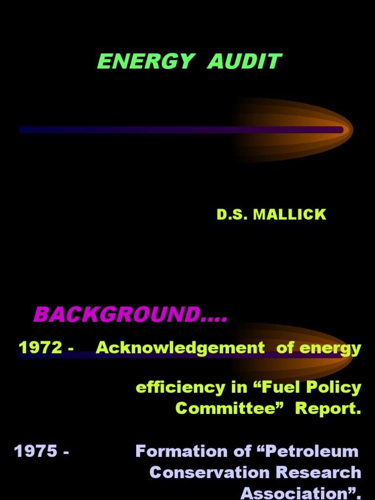 Energy Audit | PDF | Cogeneration | Electric Motor