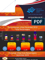Inflasi Kota Banjarnegara Tahun 2019