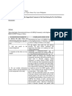 Sample Compliance Indicator