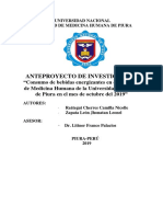 Proyecto de Investigación de Fármaco