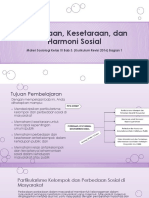 Perbedaan, Kesetaraan, Dan Harmoni Sosial Bagian 1