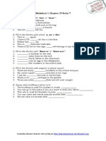 Worksheet Chapter IV Kelas 7 PDF