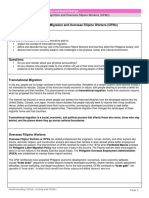 Topic 2 Transnational Migration and Overseas Filipino Workers (OFWs)