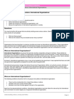 Topic 17 Non-State Institutions International Organizations