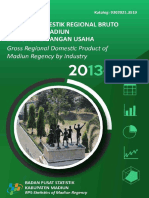 Produk Domestik Regional Bruto Kabupaten Madiun Menurut Lapangan Usaha 2013-2017 PDF