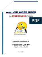 Workbook For Developmental Writing Parts of Speech