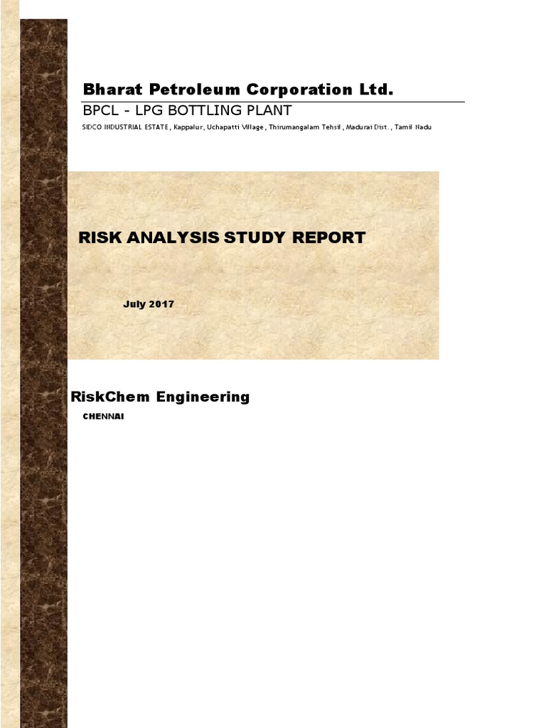 Risk Analysis | PDF | Liquefied Petroleum Gas | Hazards