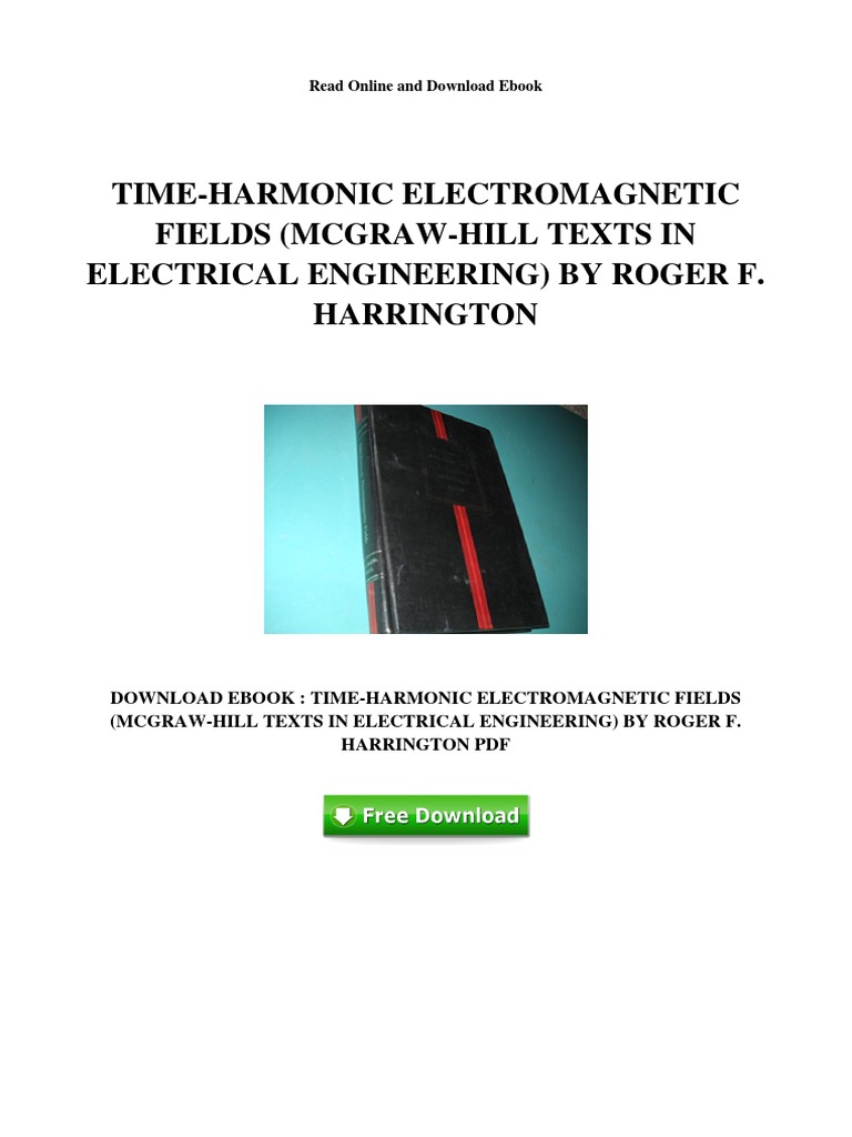 Time Harmonic Electromagnetic Fields Mcgraw Hill Texts in