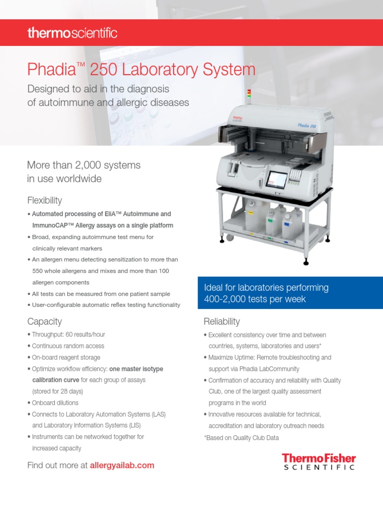 2019 Phadia 250 System Detailer-US | PDF | Assay | Allergy