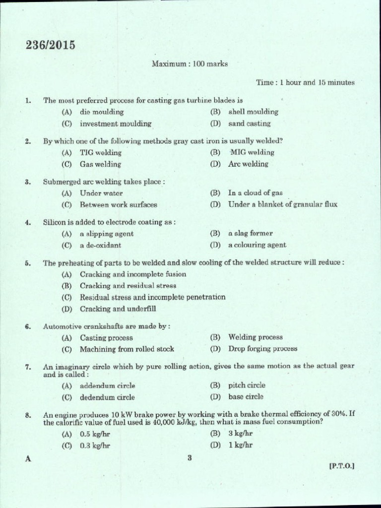 Iti Questions. | PDF | Chemical Elements | Applied And ...