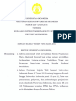 Perauran Rektor No 009 Tahun 2016 Tentang Kebijakan Spmi Ui PDF