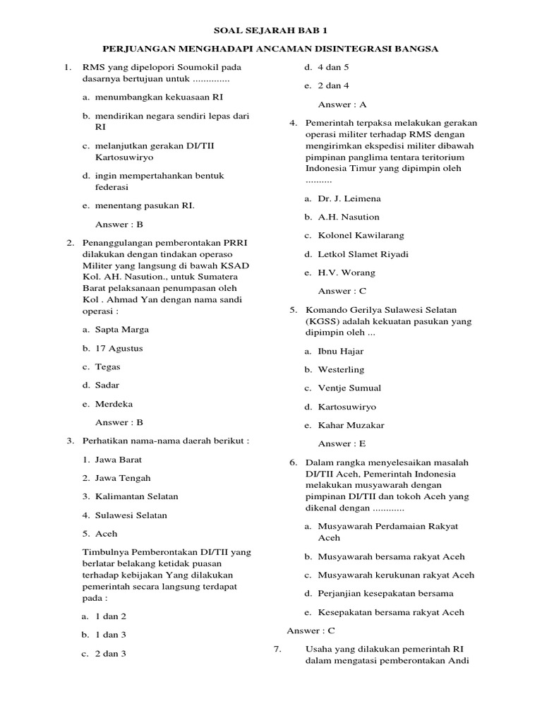 Operasi Militer Menghadapi RMS | PDF